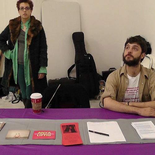 Valerie Kuehne and Brian McCorkle at MDW Fair in Chicago as part of PERFORMANCY FORUM