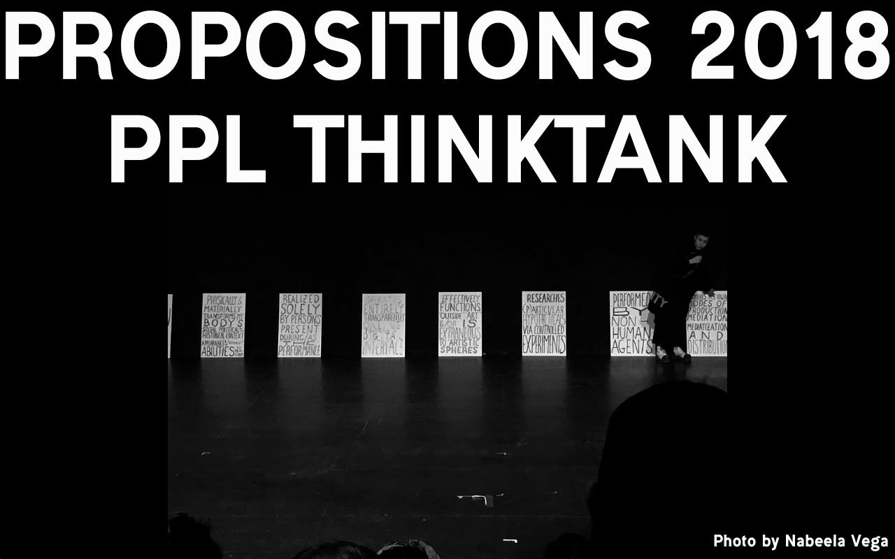 PROPOSITIONS 2018! https://estherneff.wordpress.com/2017/12/04/propositions-ppl-thinktanking/ IMAGE: propositioning at The Kitchen as part of the Emergency INDEX 6 launch party on November 29, 2017 Photo by Nabeela Vega PROPOSITIONS 2018! https://estherneff.wordpress.com/2017/12/04/propositions-ppl-thinktanking/ IMAGE: propositioning at The Kitchen as part of the Emergency INDEX 6 launch party on November 29, 2017 Photo by Nabeela Vega
